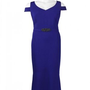 Alex Evenings Purple Long Evening Dress